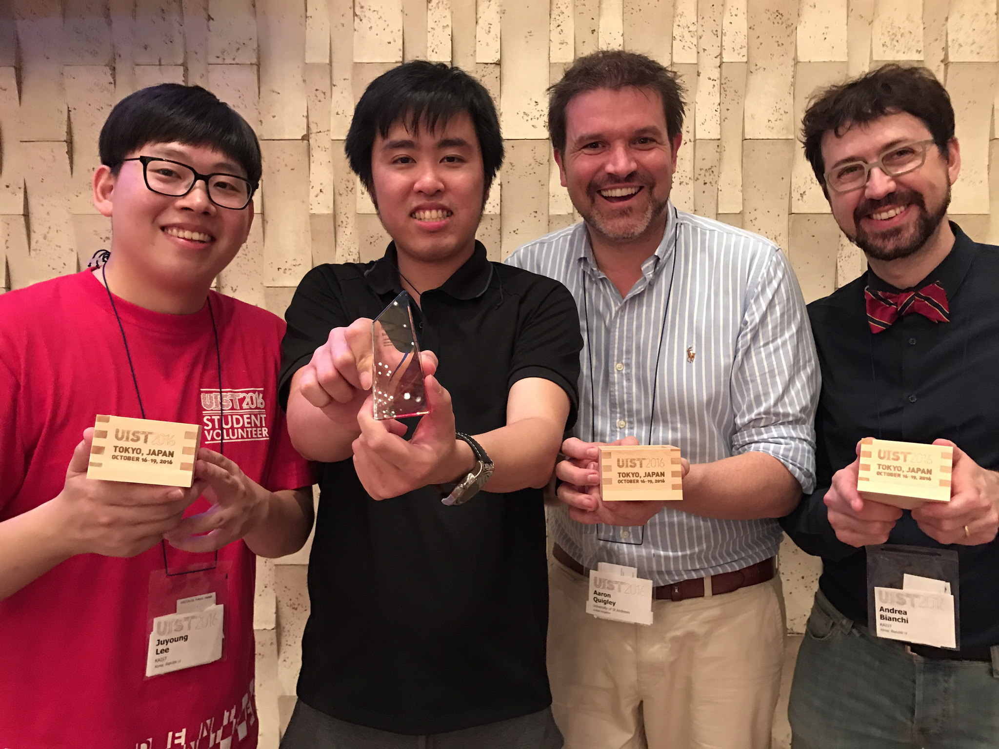 UIST Best Demo award photo
